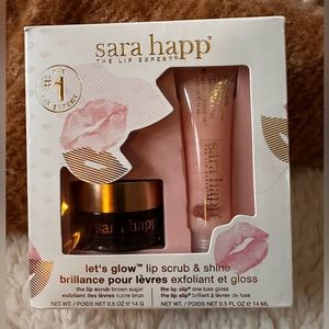 Sara Happ Lip Scrub and Shine Gloss NIB